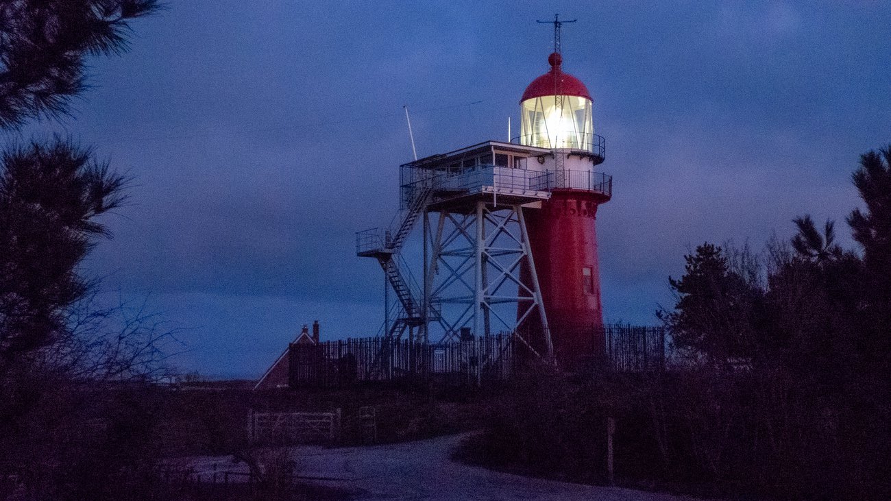 lighthouse by night Vlieland