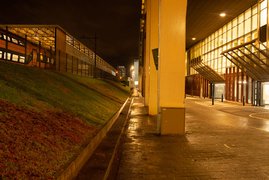 Eindhoven train station by night