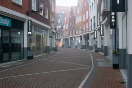 Delft shopping street during lockdown