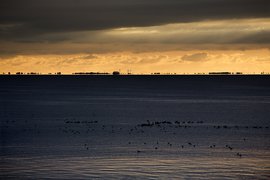 Cloudy sunset Oudemirdum Friesland