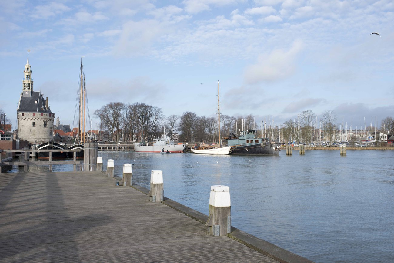 Historic harbor Hoorn