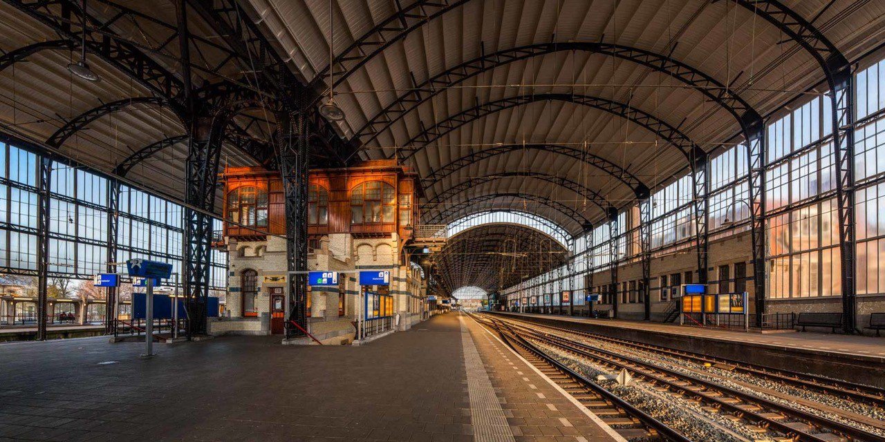 Historical train station Haarlem