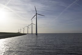 Windturbines in lake Lelystad